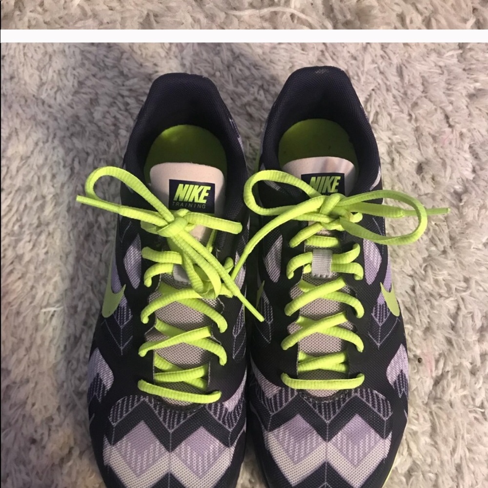 Nike Size 8 Purple And Green Fusion - image 2